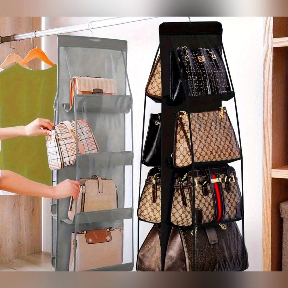 Bag Organizer 8 Grids Grey Color - Picture 3 of 5